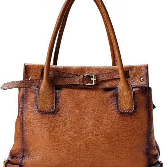 La Poet Leather Shoulder / Tote Bag - Picture 1 of 16